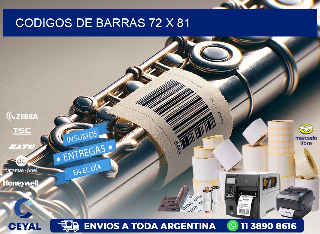 codigos de barras 72 x 81