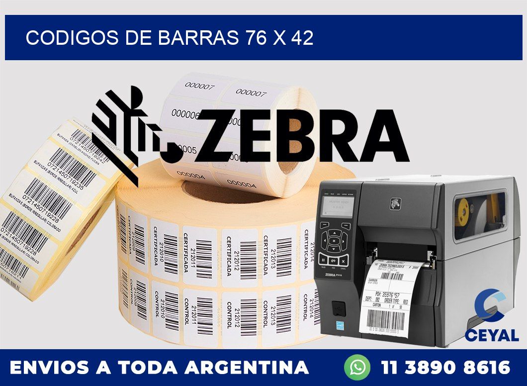 codigos de barras 76 x 42