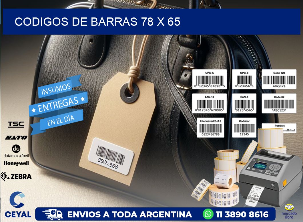 codigos de barras 78 x 65