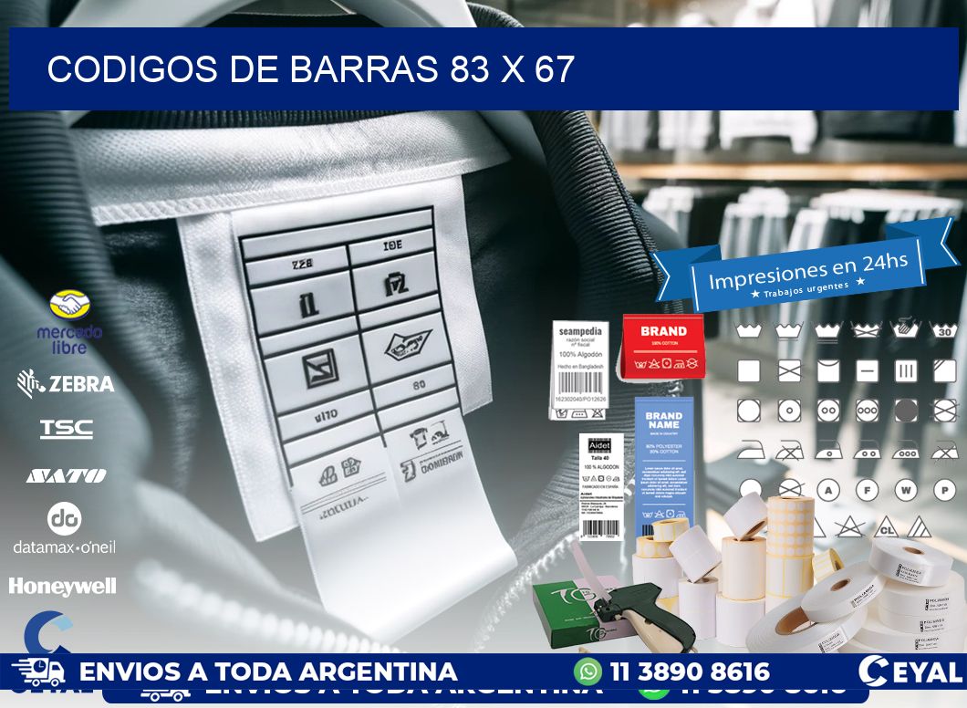 codigos de barras 83 x 67