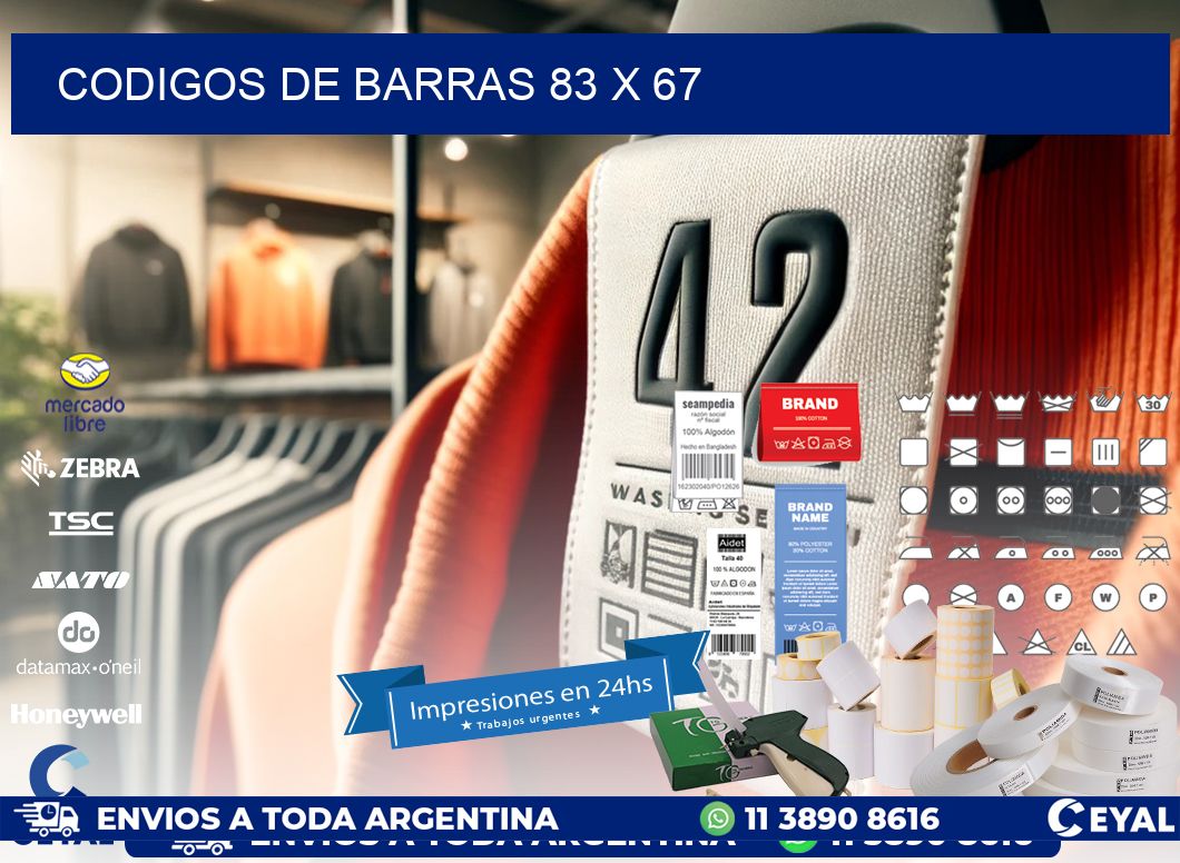 codigos de barras 83 x 67