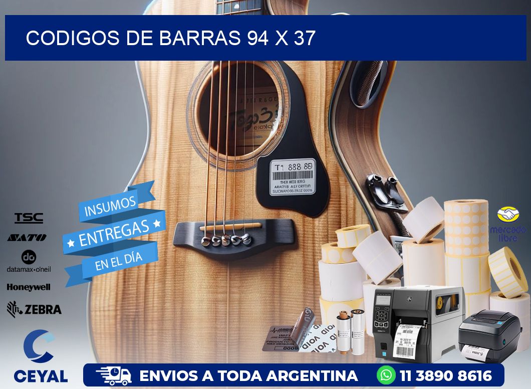 codigos de barras 94 x 37