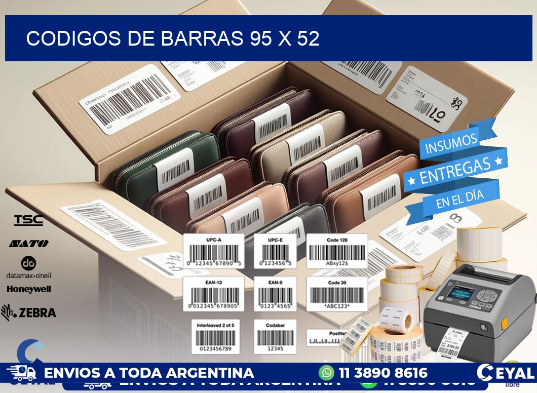 codigos de barras 95 x 52