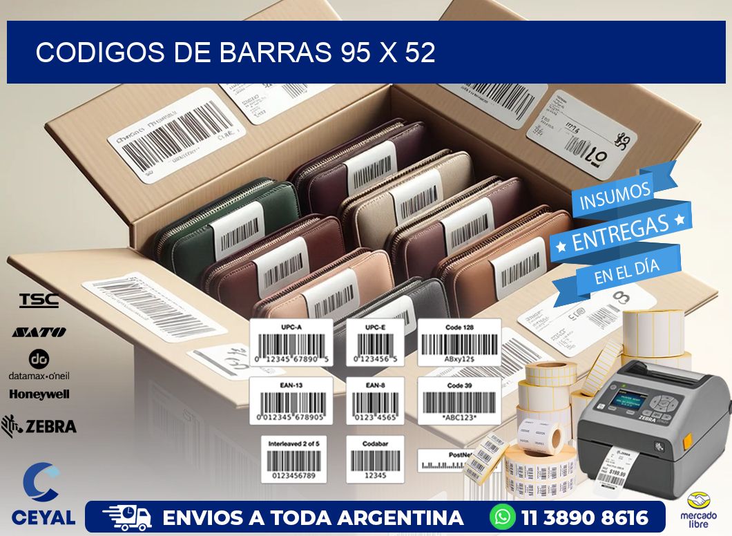 codigos de barras 95 x 52