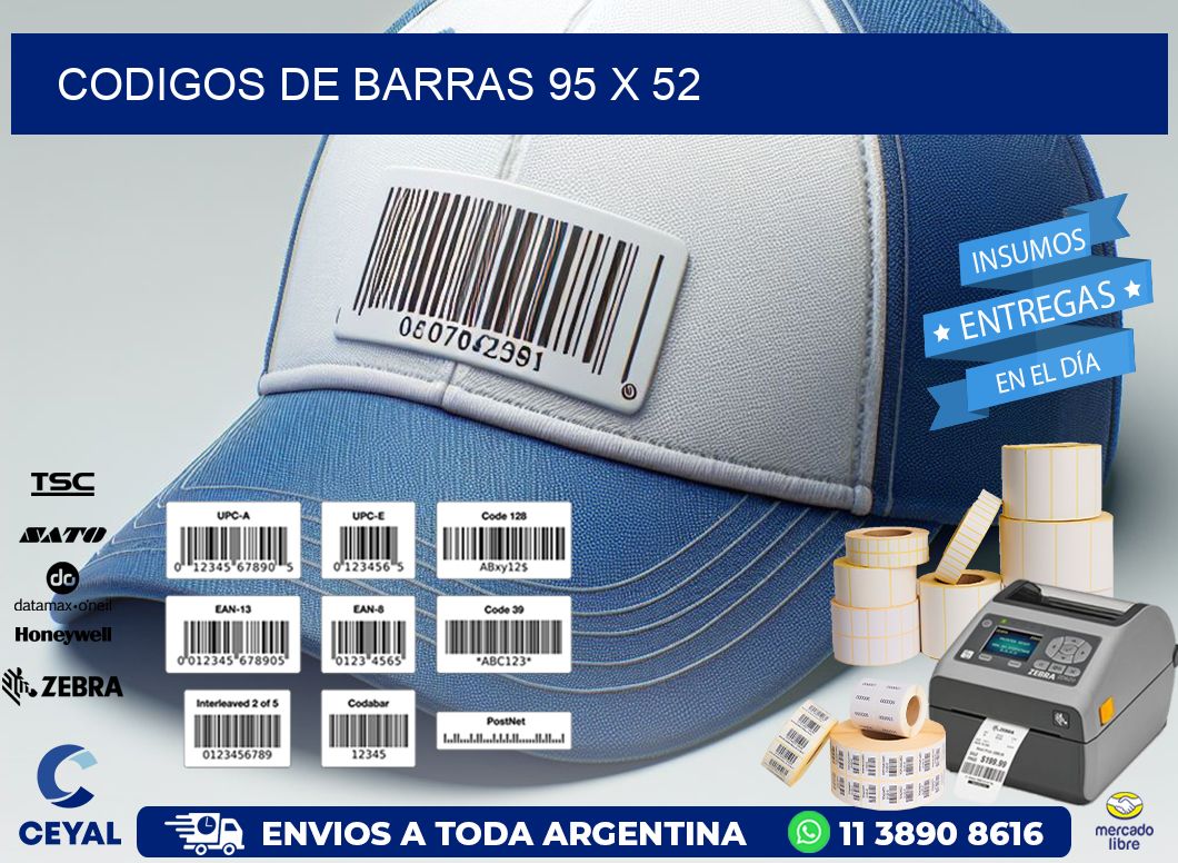 codigos de barras 95 x 52