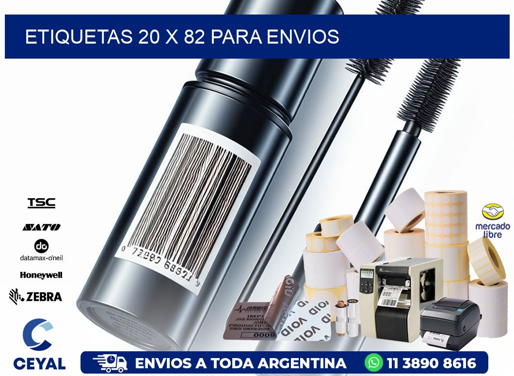 ETIQUETAS 20 x 82 PARA ENVIOS