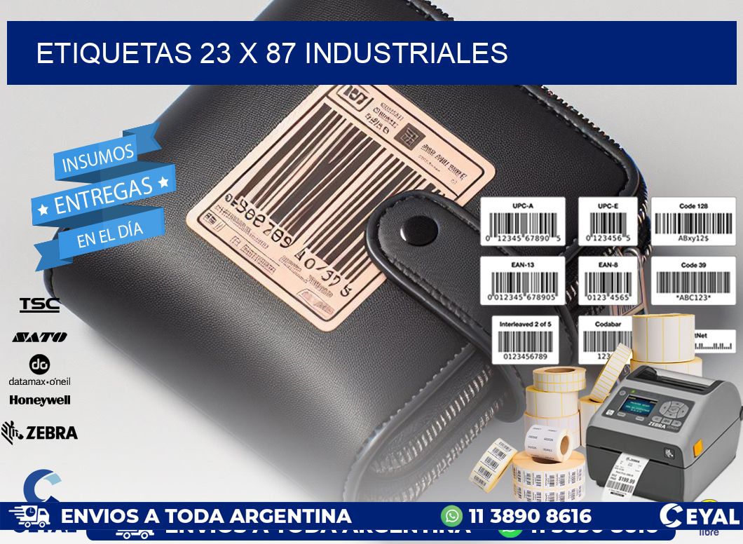 ETIQUETAS 23 x 87 INDUSTRIALES