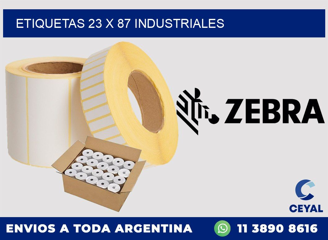 ETIQUETAS 23 x 87 INDUSTRIALES