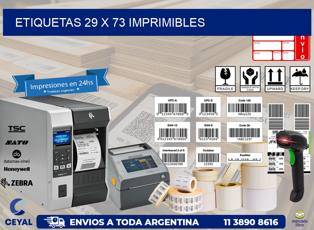 ETIQUETAS 29 x 73 IMPRIMIBLES