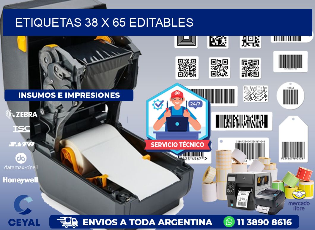 ETIQUETAS 38 x 65 EDITABLES