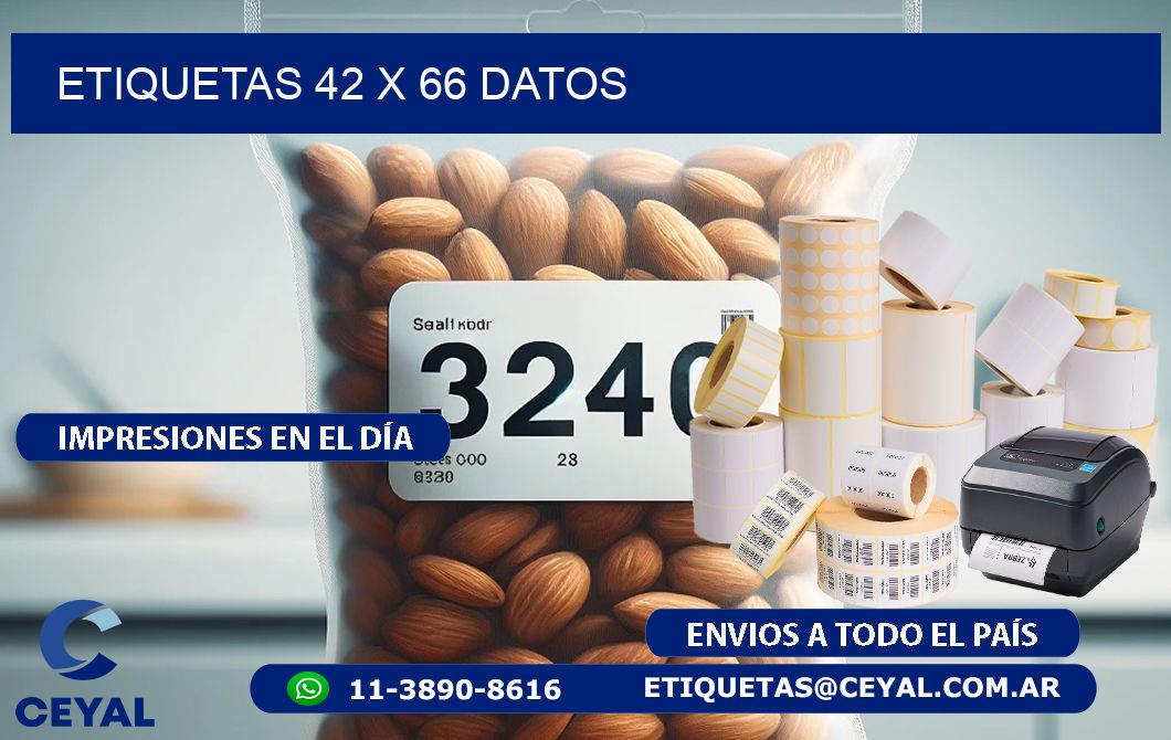 ETIQUETAS 42 x 66 DATOS