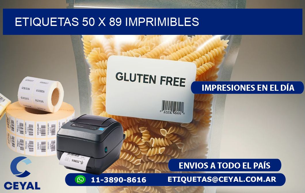 ETIQUETAS 50 x 89 IMPRIMIBLES