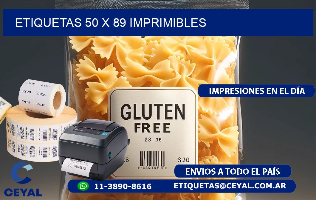 ETIQUETAS 50 x 89 IMPRIMIBLES