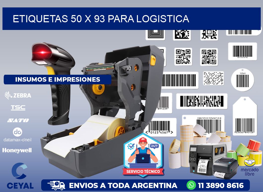 ETIQUETAS 50 x 93 PARA LOGISTICA