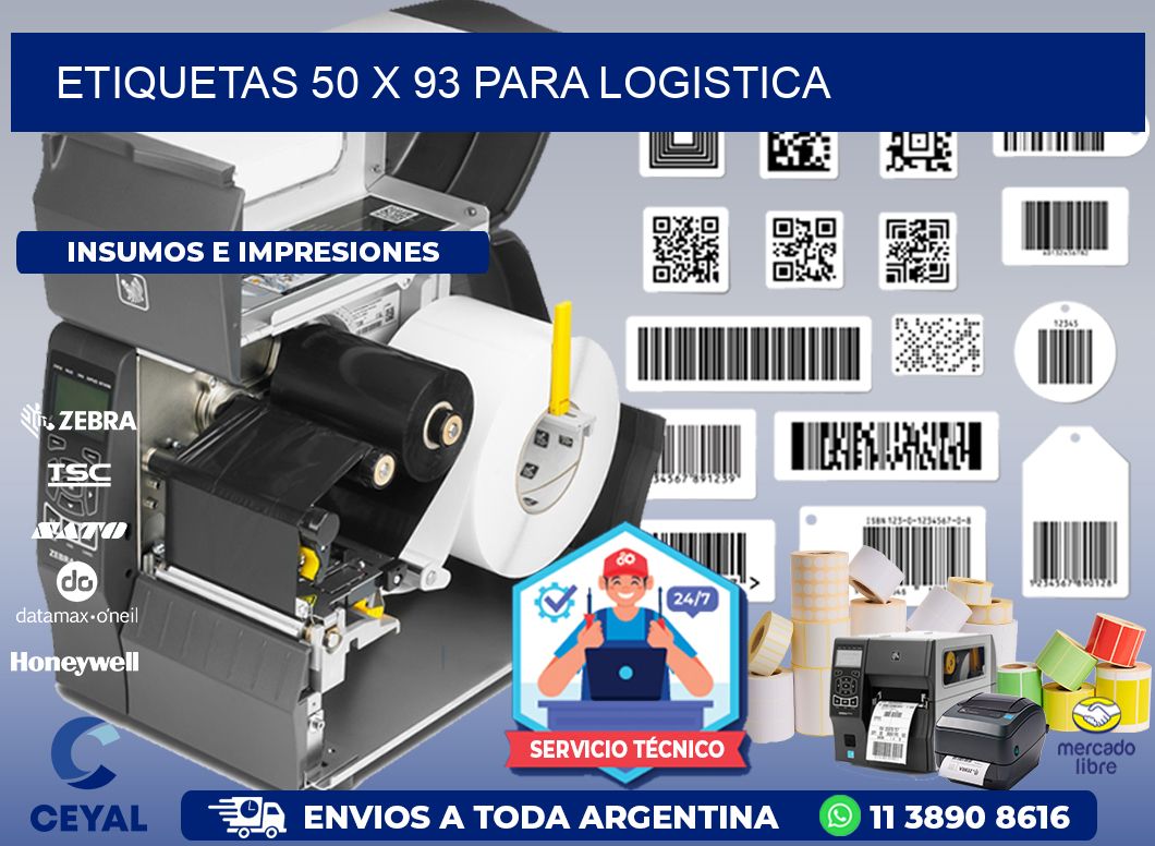 ETIQUETAS 50 x 93 PARA LOGISTICA