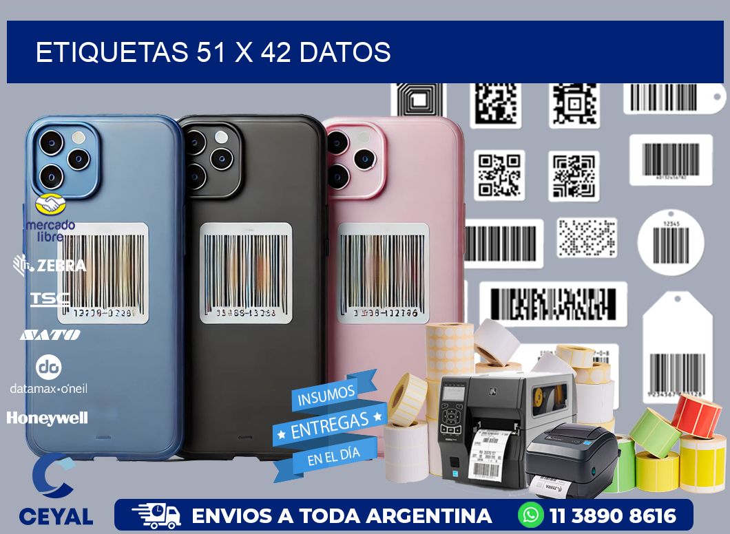 ETIQUETAS 51 x 42 DATOS