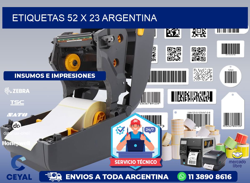 ETIQUETAS 52 x 23 ARGENTINA