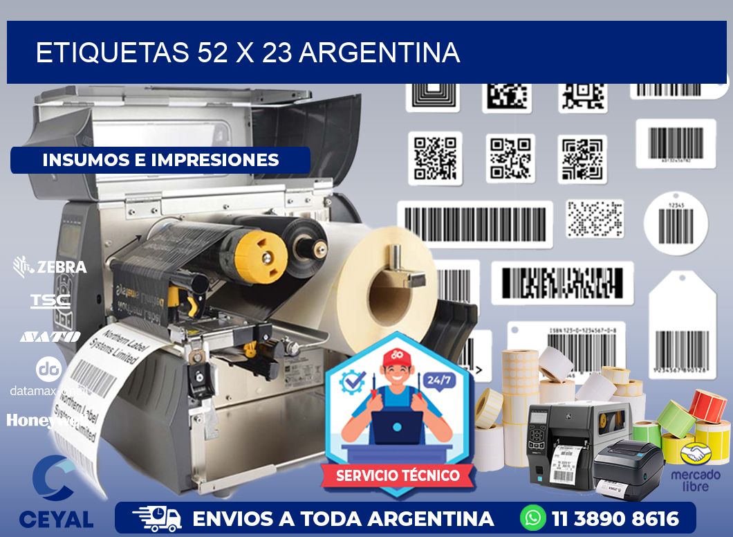 ETIQUETAS 52 x 23 ARGENTINA