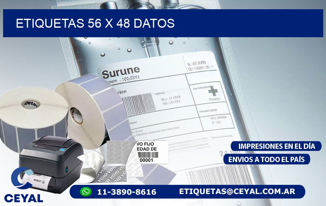 ETIQUETAS 56 x 48 DATOS