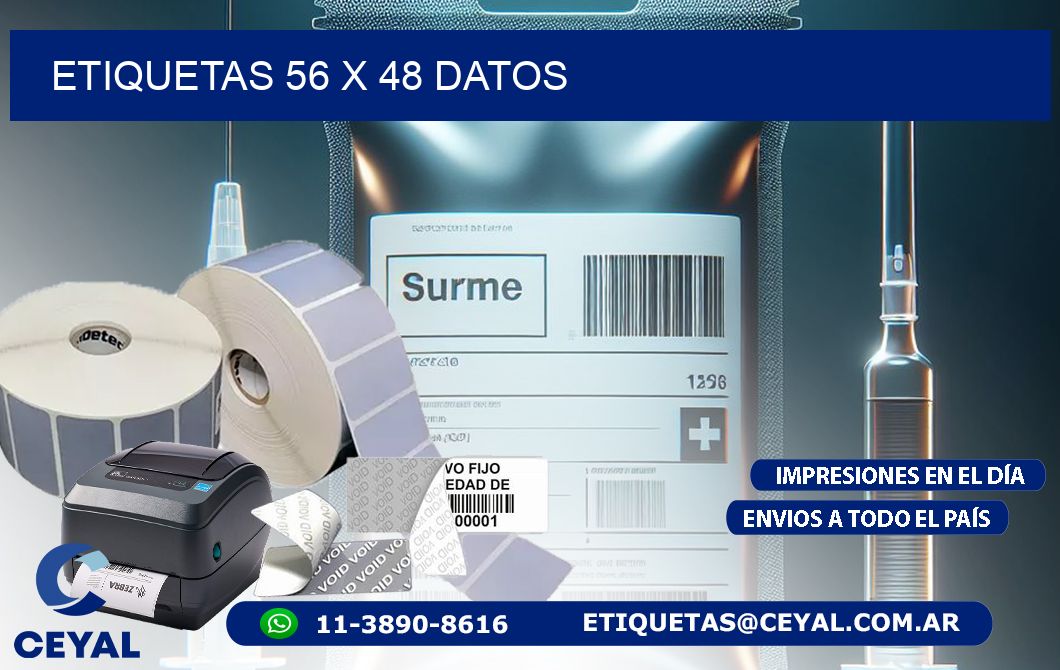 ETIQUETAS 56 x 48 DATOS