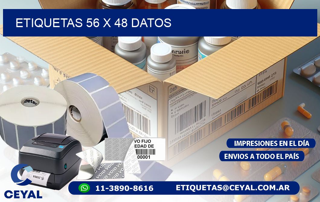 ETIQUETAS 56 x 48 DATOS