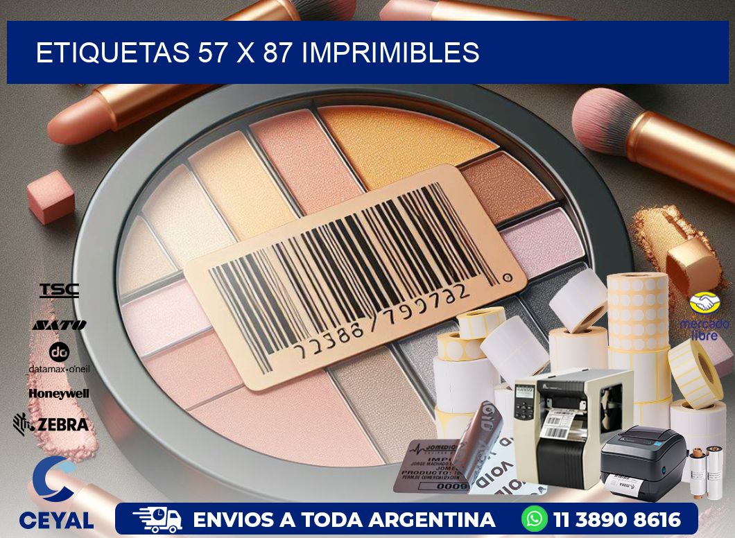 ETIQUETAS 57 x 87 IMPRIMIBLES