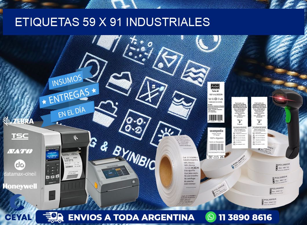 ETIQUETAS 59 x 91 INDUSTRIALES