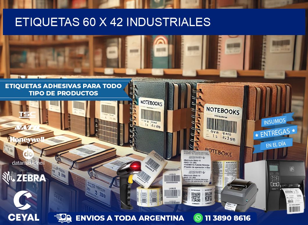 ETIQUETAS 60 x 42 INDUSTRIALES