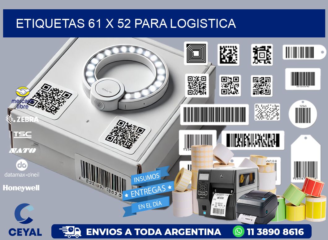 ETIQUETAS 61 x 52 PARA LOGISTICA