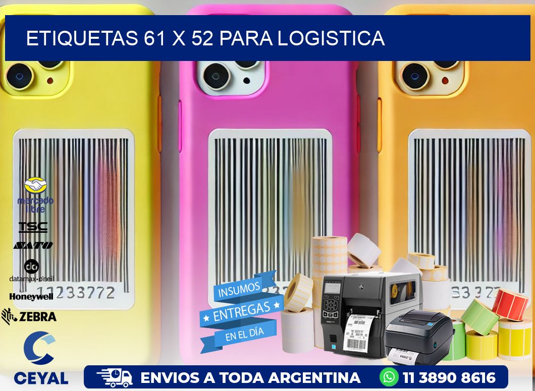 ETIQUETAS 61 x 52 PARA LOGISTICA