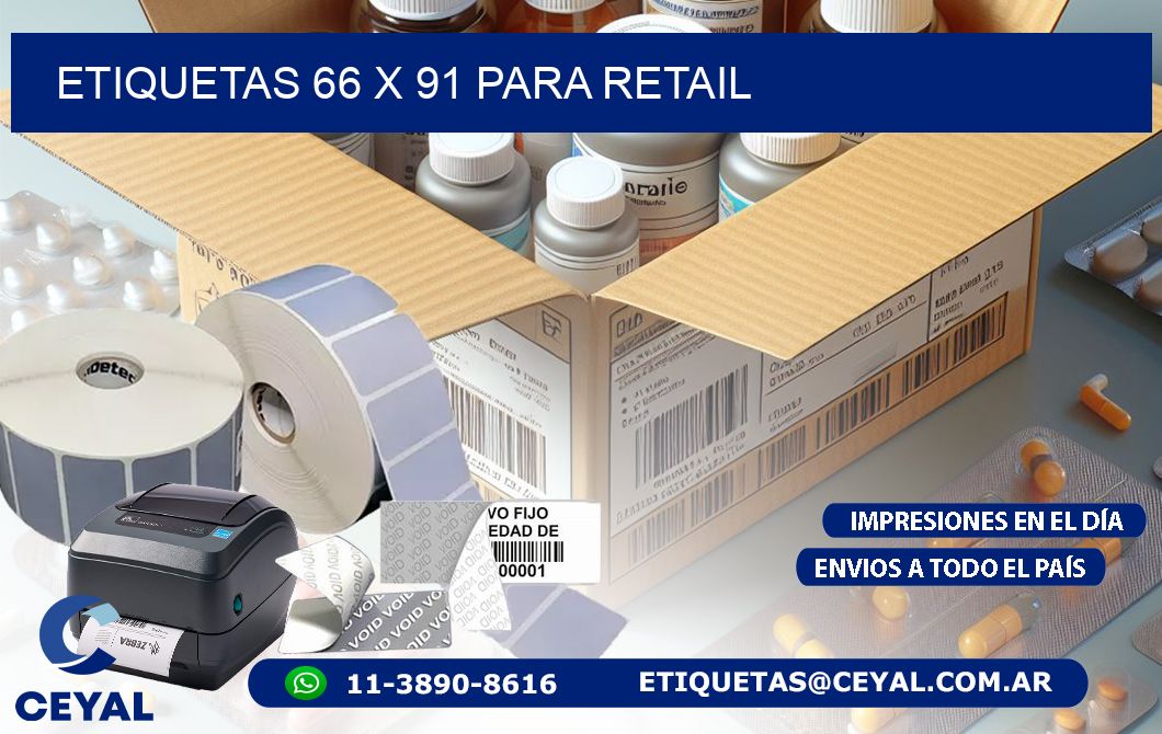 ETIQUETAS 66 x 91 PARA RETAIL