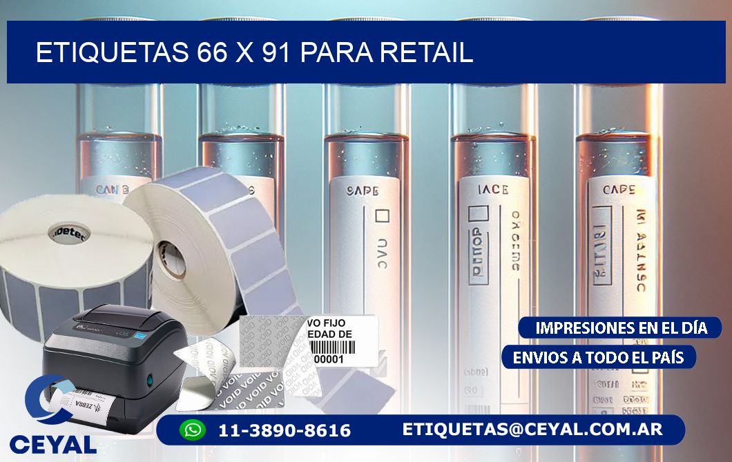 ETIQUETAS 66 x 91 PARA RETAIL