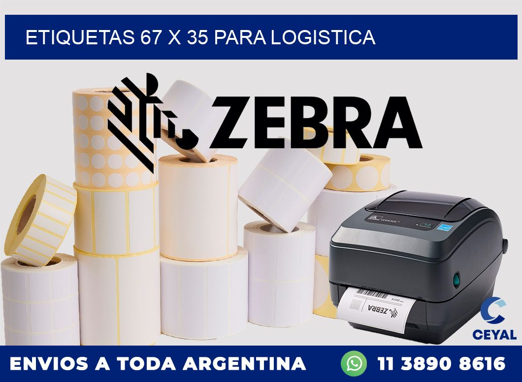 ETIQUETAS 67 x 35 PARA LOGISTICA