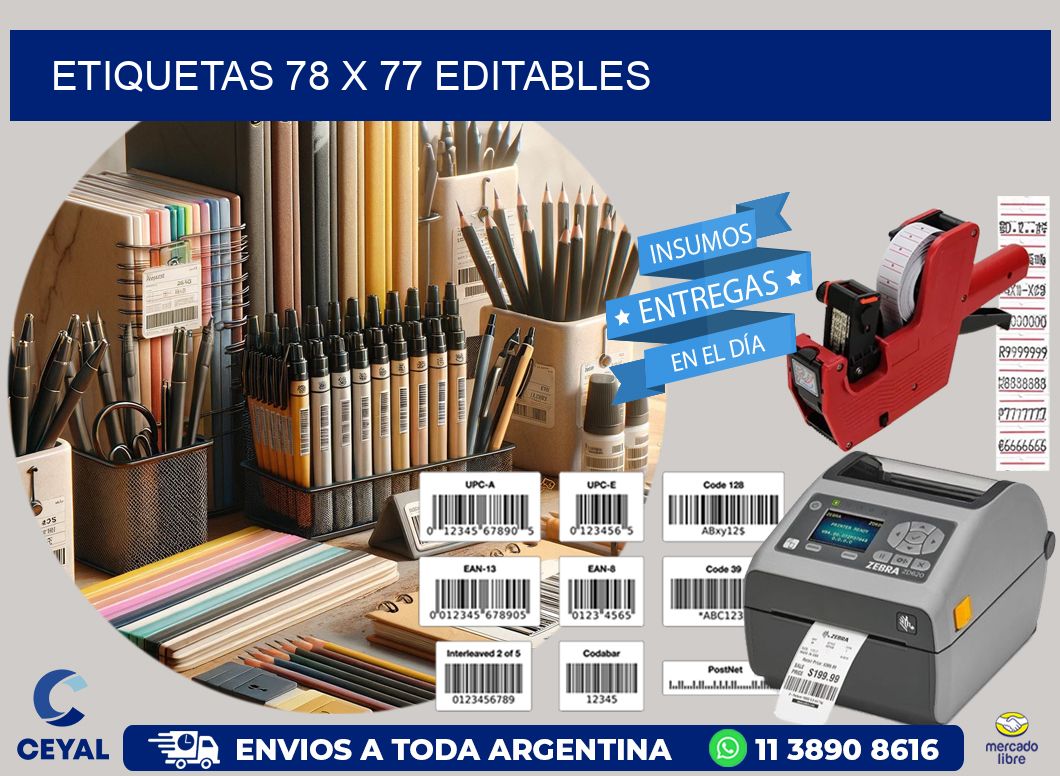 ETIQUETAS 78 x 77 EDITABLES