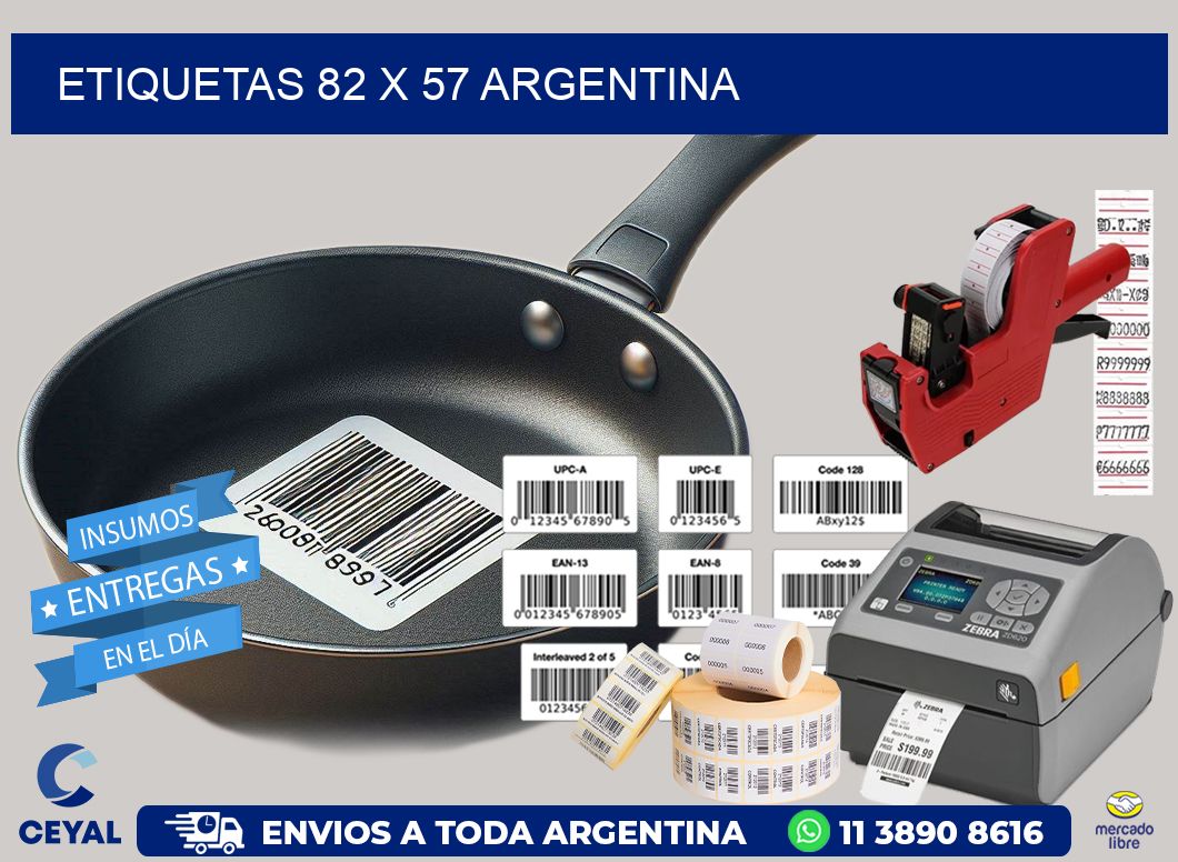 ETIQUETAS 82 x 57 ARGENTINA