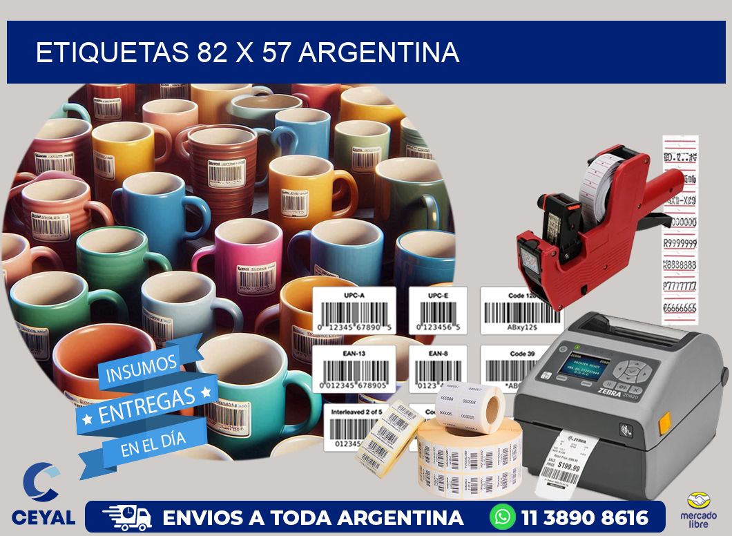 ETIQUETAS 82 x 57 ARGENTINA