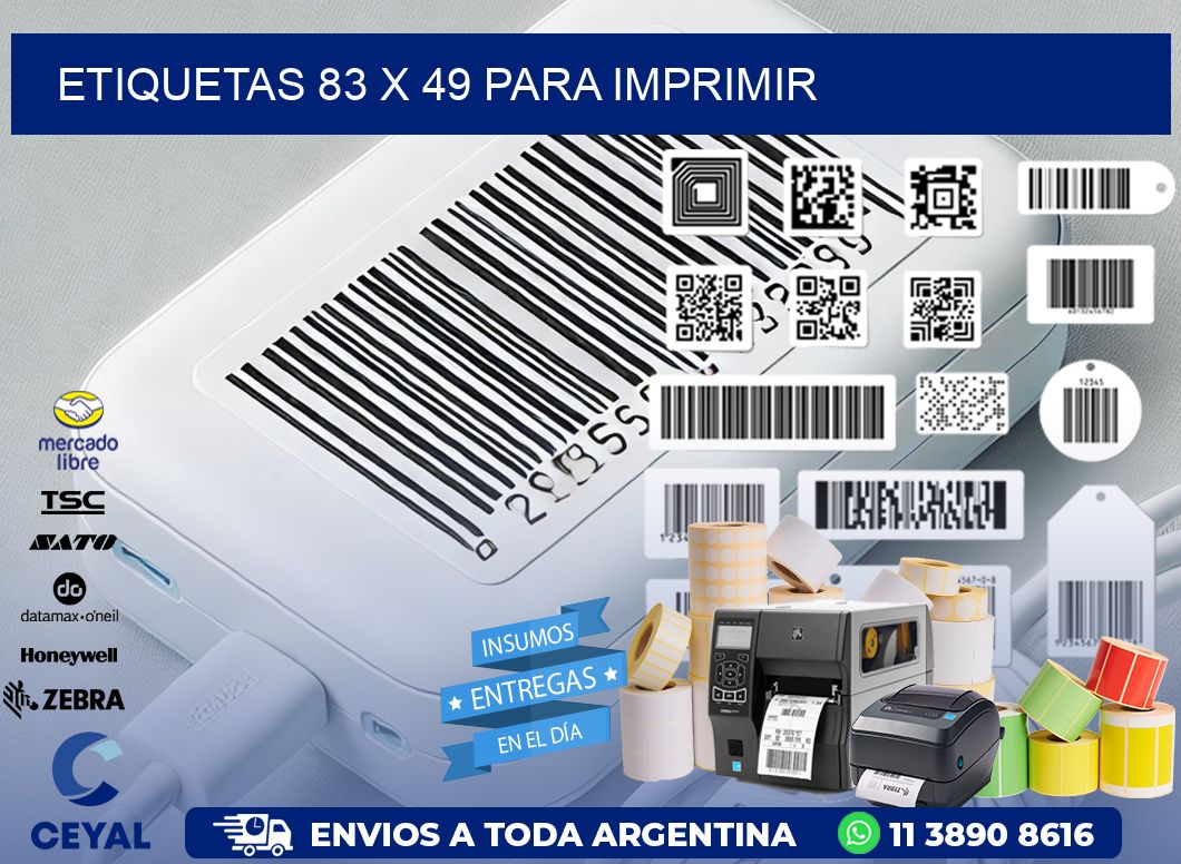 ETIQUETAS 83 x 49 PARA IMPRIMIR