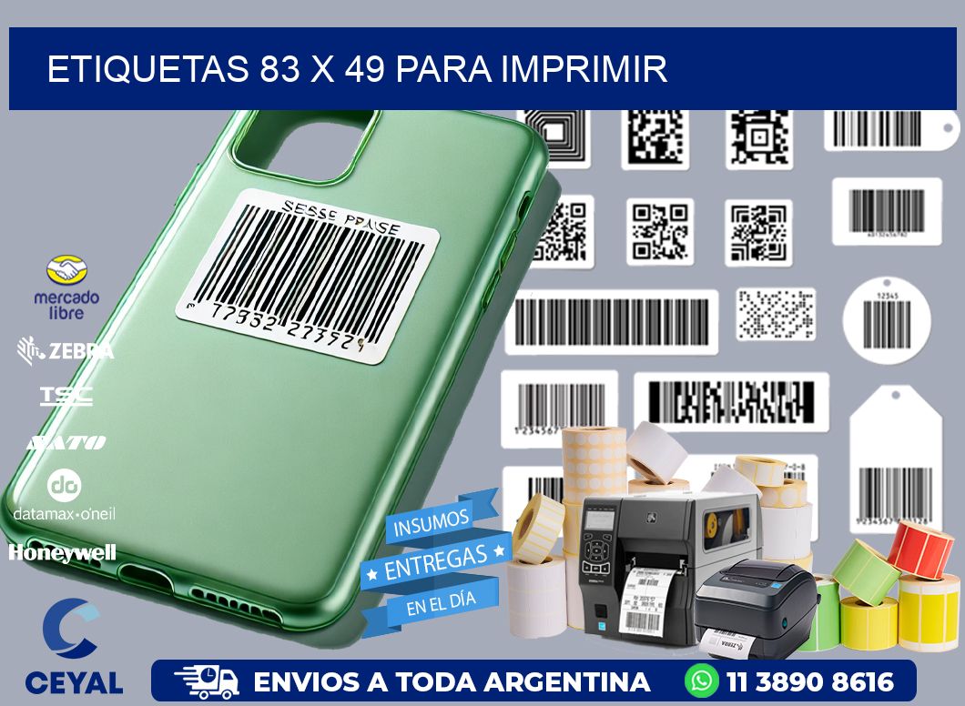 ETIQUETAS 83 x 49 PARA IMPRIMIR