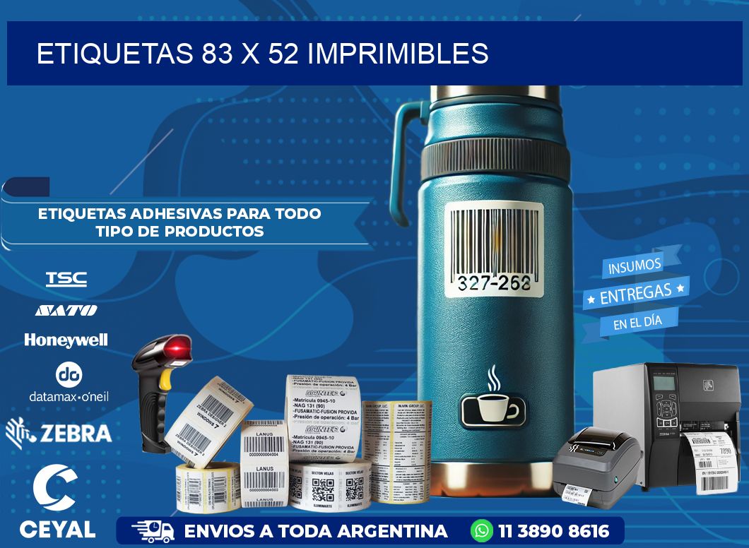 ETIQUETAS 83 x 52 IMPRIMIBLES