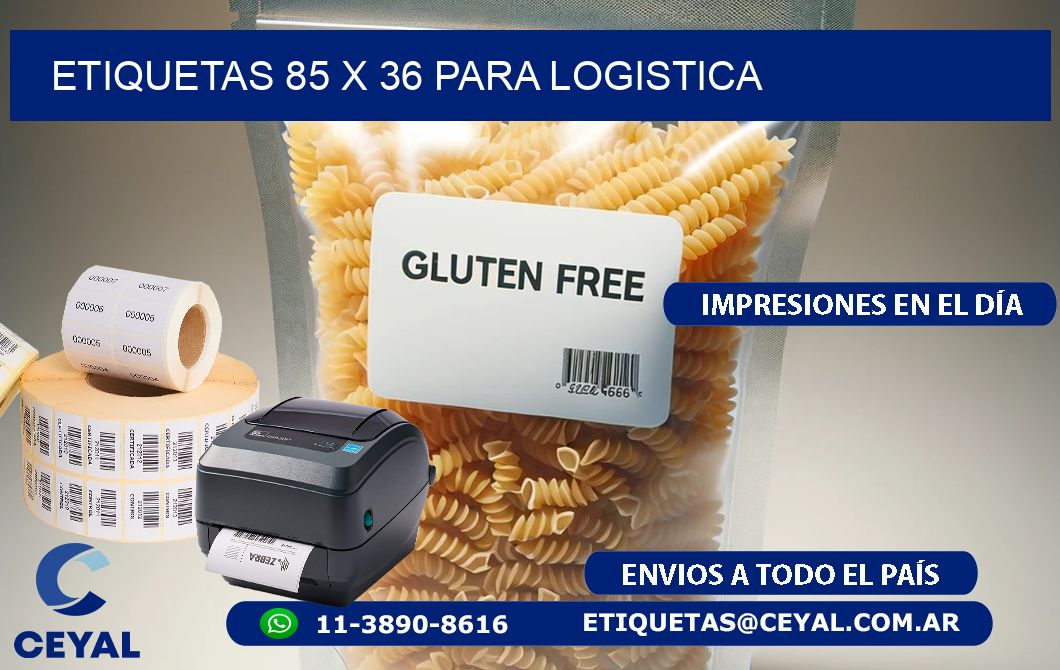 ETIQUETAS 85 x 36 PARA LOGISTICA