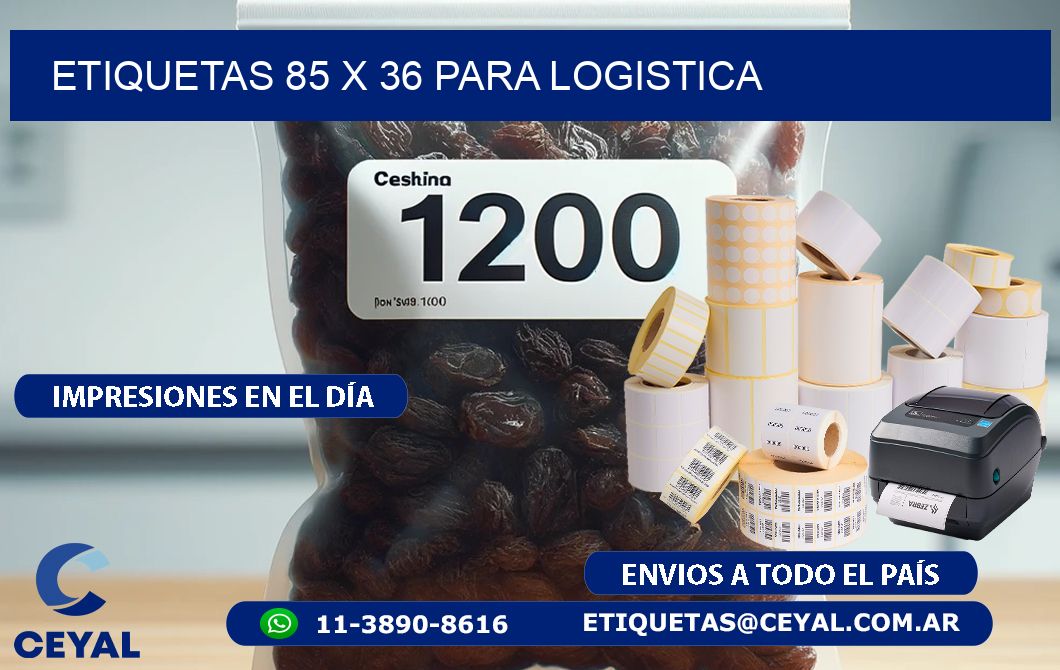ETIQUETAS 85 x 36 PARA LOGISTICA