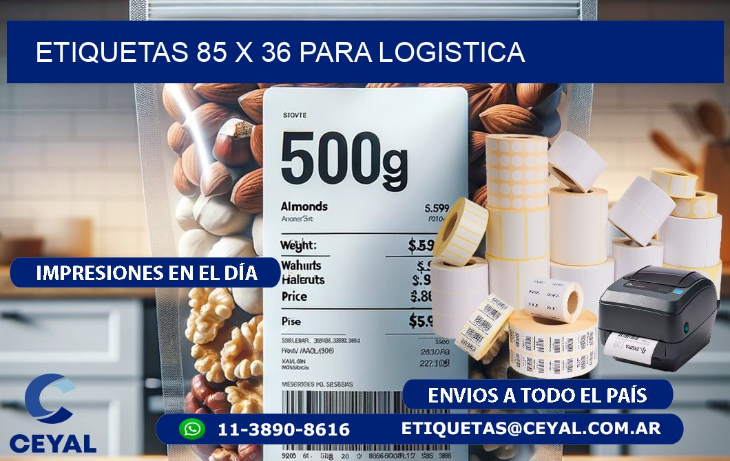 ETIQUETAS 85 x 36 PARA LOGISTICA