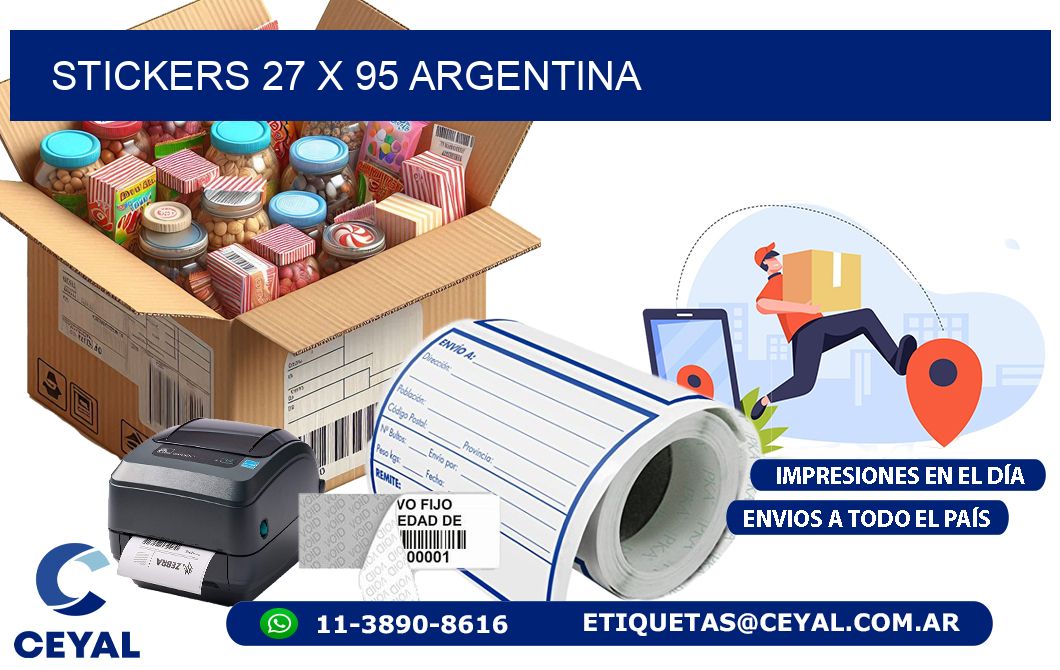 STICKERS 27 x 95 ARGENTINA