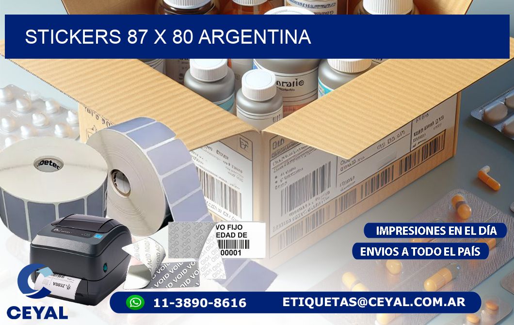 STICKERS 87 x 80 ARGENTINA