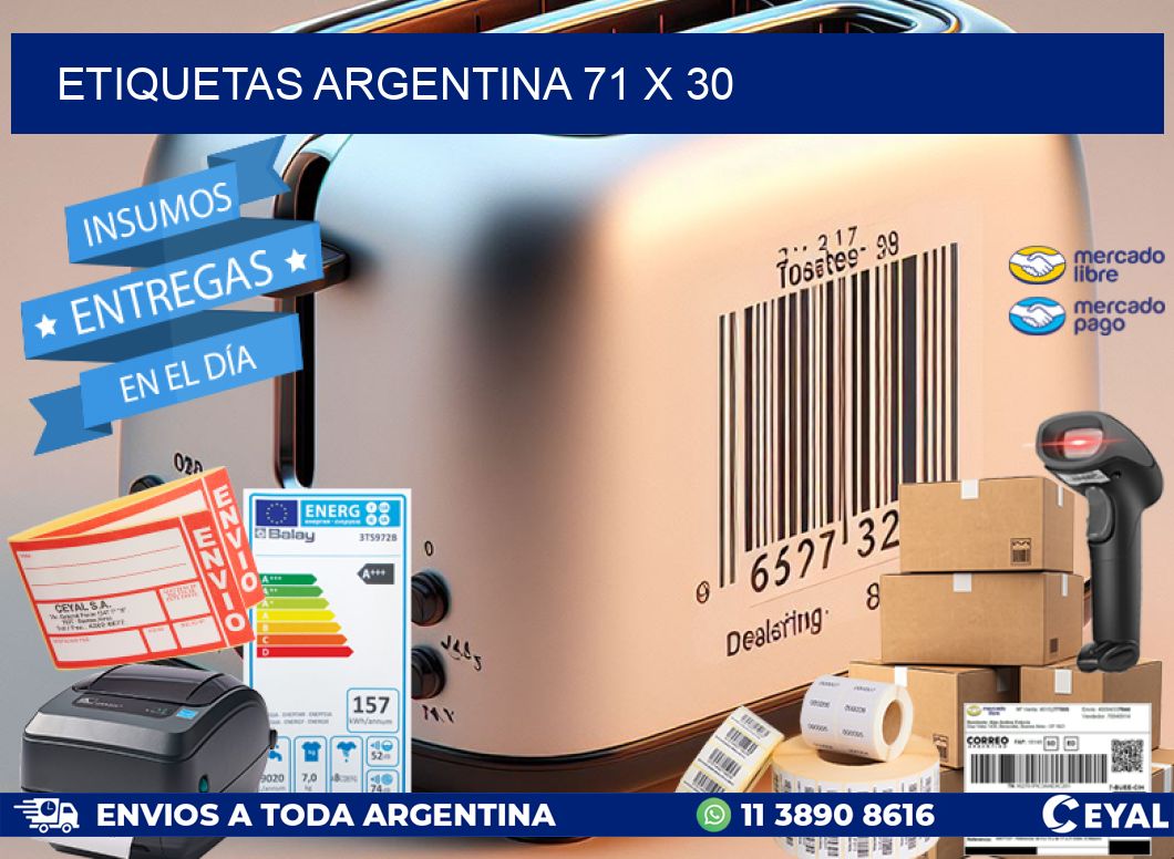 etiquetas argentina 71 x 30