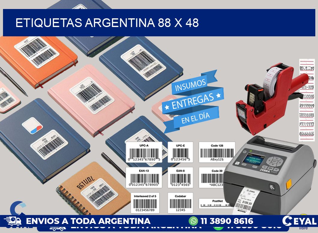 etiquetas argentina 88 x 48