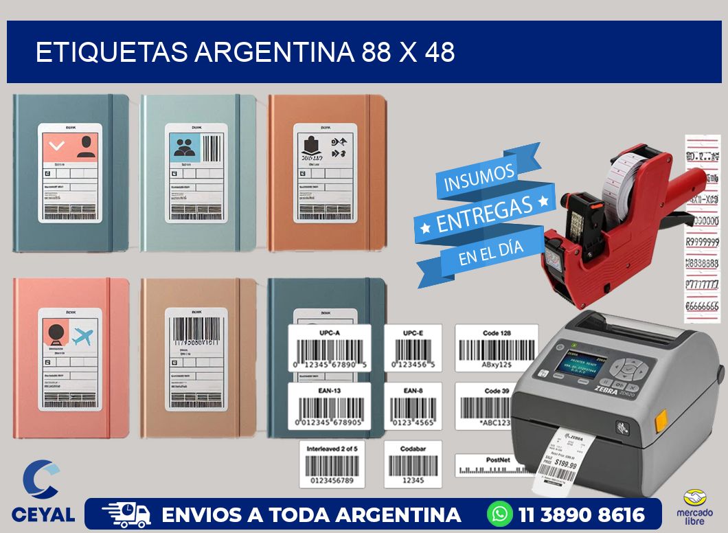 etiquetas argentina 88 x 48