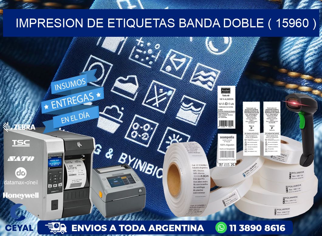 impresion de etiquetas banda doble ( 15960 )