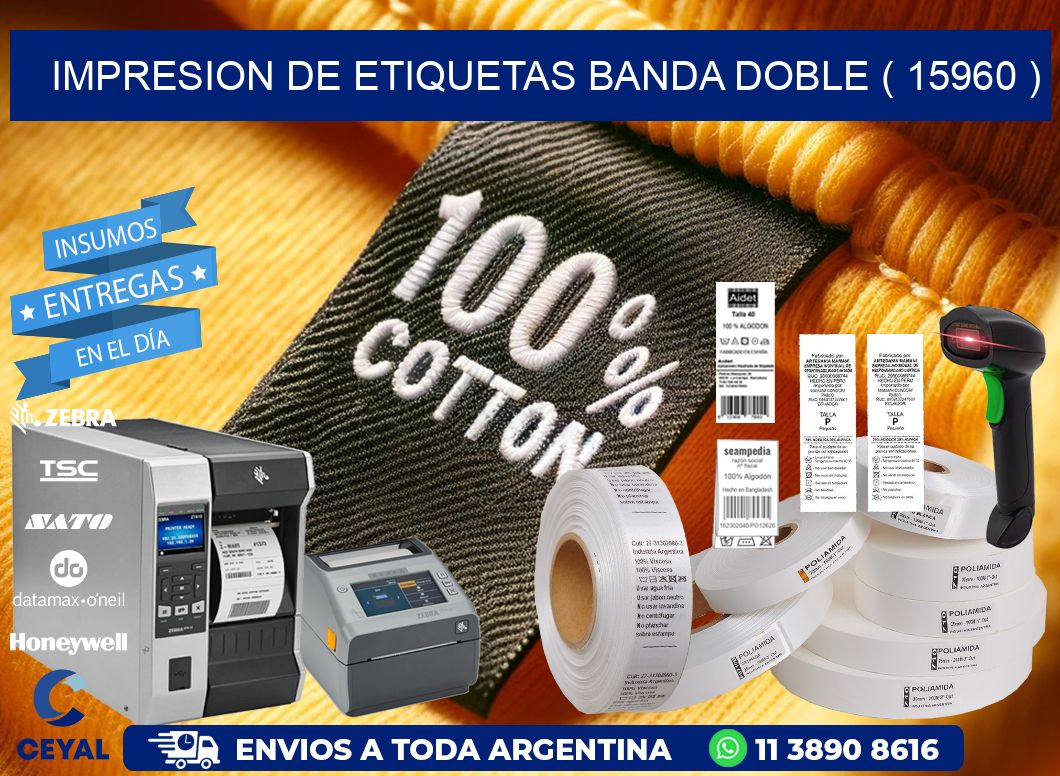 impresion de etiquetas banda doble ( 15960 )