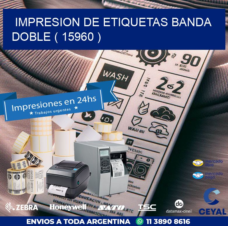 impresion de etiquetas banda doble ( 15960 )